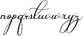 Jasmine otf (400) Font LOWERCASE
