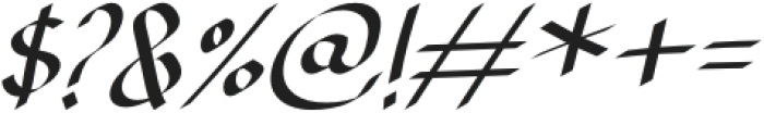 Jatmika-Italic otf (400) Font OTHER CHARS