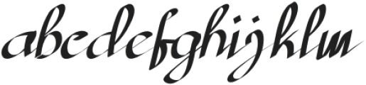 Jatmika-Italic otf (400) Font LOWERCASE