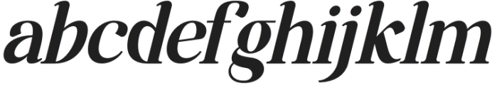 Javiraw Italic otf (400) Font LOWERCASE