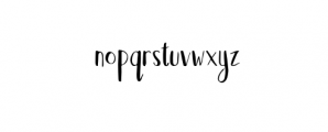 JacintaBrush-Regular.otf Font LOWERCASE