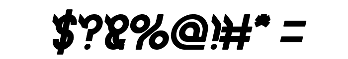 JAGUAR Bold Italic Font OTHER CHARS