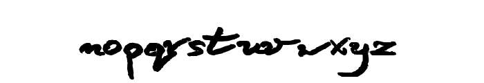 Jacek Zieba-Jasinski Bold Italic Font LOWERCASE