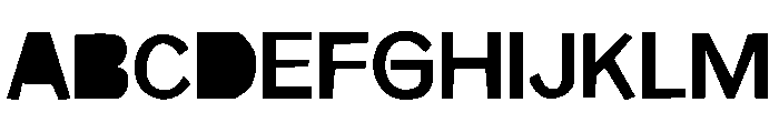Jack Down Font UPPERCASE