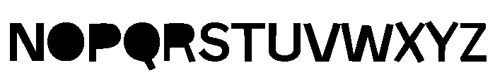 Jack Down Font UPPERCASE