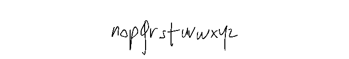 Jack No Fruit Font LOWERCASE