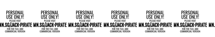 Jack Pirate Alt PERSONAL USE Font OTHER CHARS