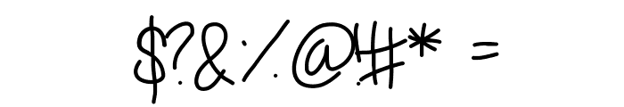 JackieKCursive Font OTHER CHARS
