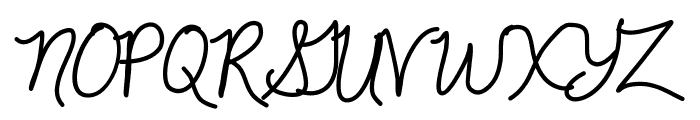 JackieKCursive Font UPPERCASE