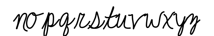 JackieKCursive Font LOWERCASE
