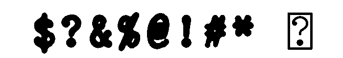 Jackwrite Bold Font OTHER CHARS