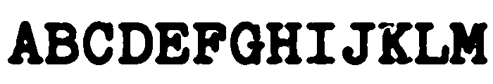 Jackwrite Bold Font UPPERCASE