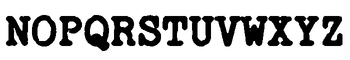 Jackwrite Bold Font UPPERCASE