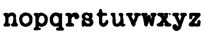 Jackwrite Bold Font LOWERCASE