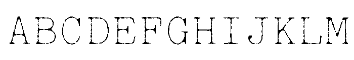 Jackwrite Thin Font UPPERCASE