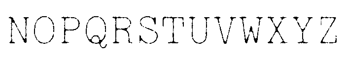 Jackwrite Thin Font UPPERCASE