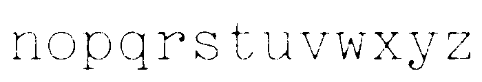 Jackwrite Thin Font LOWERCASE