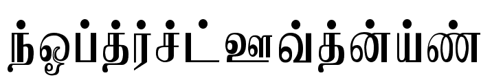 Jaffna Normal Font UPPERCASE