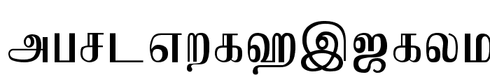 Jaffna Normal Font LOWERCASE