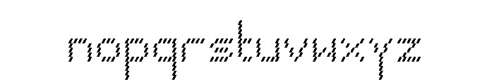 Jagger Regular Font LOWERCASE