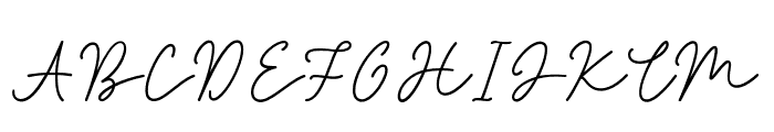 Jakarta Signature Font UPPERCASE