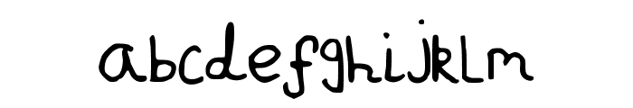 JakesWriting Font LOWERCASE