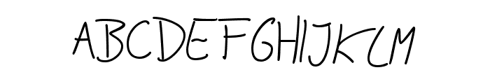 Jakob's Handwriting Font UPPERCASE
