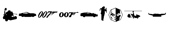 James Bond 007 Regular Font OTHER CHARS
