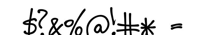 Jamie Handwriting PERSONAL USE Regular Font OTHER CHARS