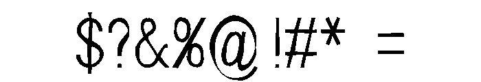 Jan Exodus regular Font OTHER CHARS