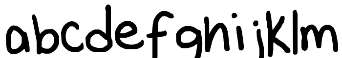 Janae's First Font Font LOWERCASE