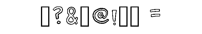 Janber_sans Regular Font OTHER CHARS