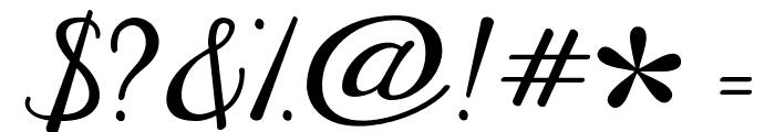 Janda Elegant Handwriting Font OTHER CHARS