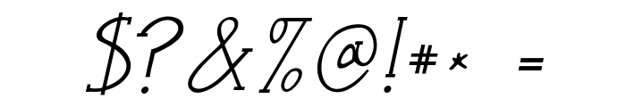Janda Snickerdoodle Serif Italic Font OTHER CHARS