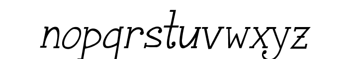 Janda Snickerdoodle Serif Italic Font LOWERCASE