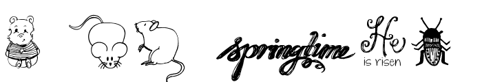 Janda Spring Doodles Font OTHER CHARS
