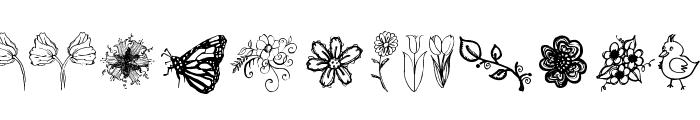 Janda Spring Doodles Font LOWERCASE