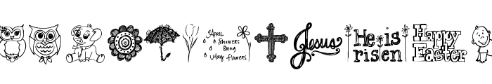 Janda Spring Doodles Font LOWERCASE