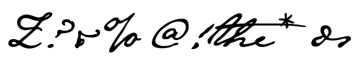 JaneAusten Font OTHER CHARS