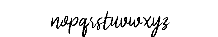 Januari Awal Font LOWERCASE