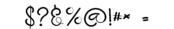 January Rain Font OTHER CHARS