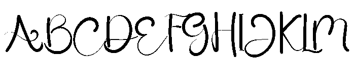 January Rain Font UPPERCASE
