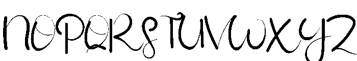 January Rain Font UPPERCASE