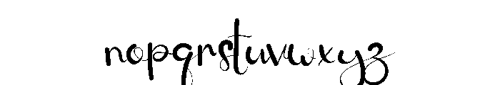 January Rain Font LOWERCASE