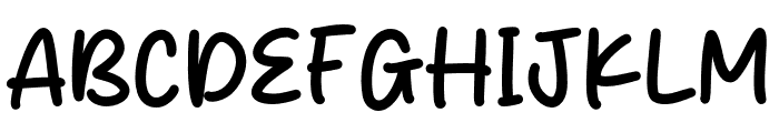 January Strike Font UPPERCASE
