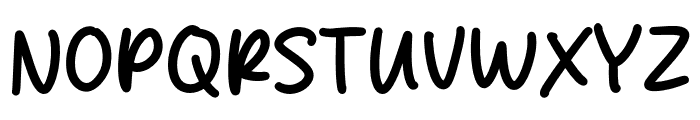 January Strike Font UPPERCASE