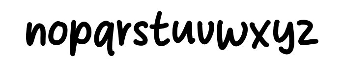 January Strike Font LOWERCASE