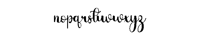 January1 Font LOWERCASE