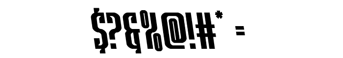 Janulus Caps Semi-Leftalic Font OTHER CHARS