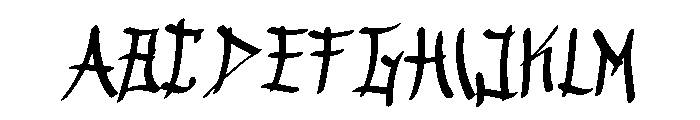 Jap And Handwrite Font UPPERCASE
